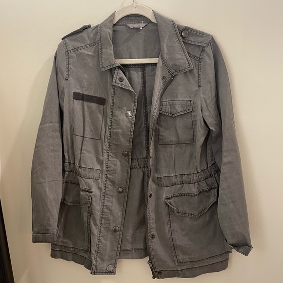 Nordstrom gray military jacket - Picture 3 of 3